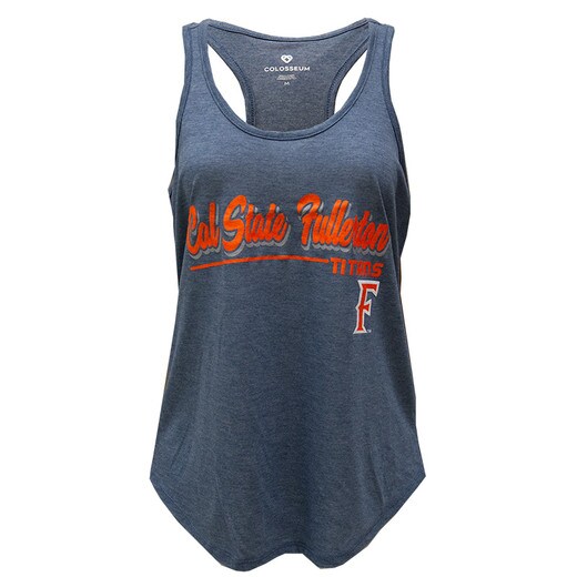 Colosseum Mila Racerback Tank Top - Abyss Blue